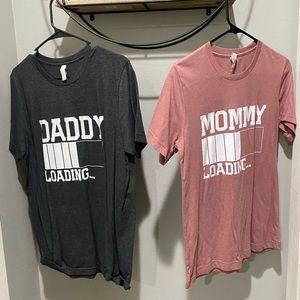 PERFECT PREGNANCY ANNOUNCEMENT matching T shirts ❤️✨